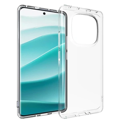 Afbeelding van Xiaomi Redmi Note 14 Pro (4G) Hoesje Siliconen en TPU (zacht) Accezz Softcase/Backcover Transparant Telefoonhoesje