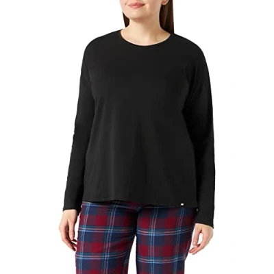 Afbeelding van Skiny Dames pyjama top, zwart, 44