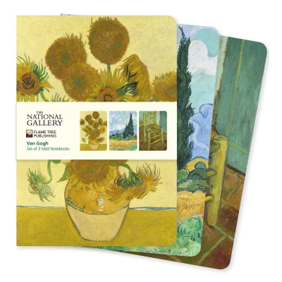 Afbeelding van Midi Notebook Collections National Gallery: Van Gogh Set of 3 Notebooks