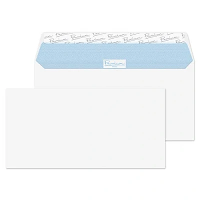 Afbeelding van Blake Premium Office DL 110 x 220 mm 120 g/m² Peel &amp; Seal Wallet Enveloppen (32214) Ultra White Wove Pack van 50