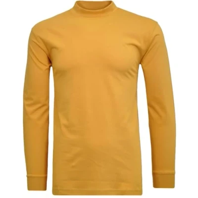 Afbeelding van Ragman Shirt met staande en lange mouwen, voor heren, mosterd, XXL