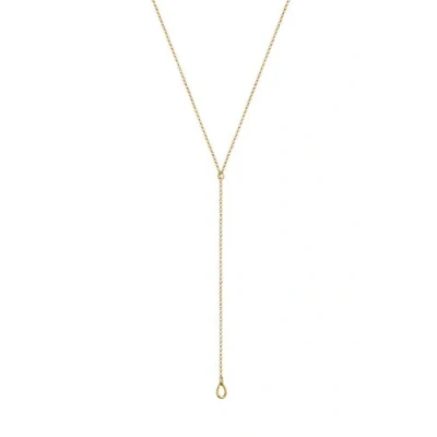Afbeelding van Elli Dames Y keten drop in 925 Sterling Zilver vergoudet
