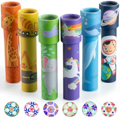 Afbeelding van iKeelo 6 stuks Klassieke Caleidoscoop Retourcadeaus voor Kinderverjaardag, Retro Educatief Caleidoscoopspeelgoed, Feestartikelen, Geschenkzakvuller en Schoolcarnavalprijs