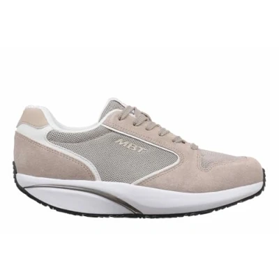 Afbeelding van MBT 1997 Classic II vrijetijdsschoenen voor heren, moderne stijl, anatomisch en comfortabel, fysiologische schoenen comfort stabiliteit met gebogen zool. Sneakers trekkoord, Beige, 43 EU