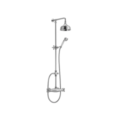 Afbeelding van Huber Croisette Thermostatische Doucheset Chroom 390.CS01H.CR