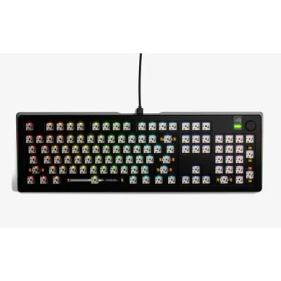 Afbeelding van Glorious Gaming GLO KB GMMK3 PRO 100 BB W BLK US toetsenbord Thuis USB Nee Zwart