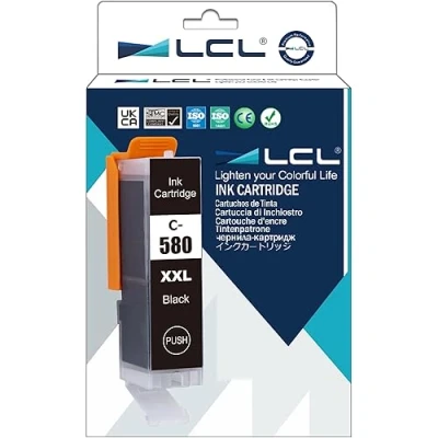Afbeelding van LCL Inktcartridge compatibel met PGI 580 580XL 580XXL 580PGBK 1970C001 27 ML (1 PGBK) vervanging voor Canon Pixma TR7550 TR8550 TS6150 TS6151 TS6250 TS8150 TS888150 TS88880 TS88150 TS88151