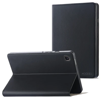 Afbeelding van Samsung Galaxy Tab S6 Lite (2024) Hoes: Accezz Classic Tablet Case Bookcase Zwart Siliconen En TPU (zacht) Hoezen