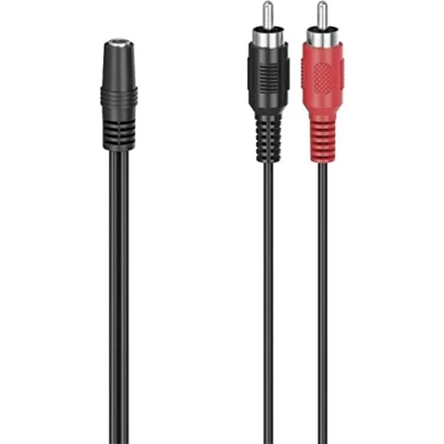Afbeelding van Hama Audio Adapter 2 Cinch Stekkers 3,5 Mm Jack Stereo