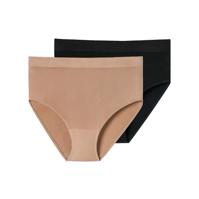 Afbeelding van Schiesser 2PACK Retro Classic Seamless Shapewear, Dames, Maat: 3XL, Schwarz maple