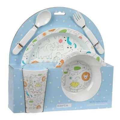 Afbeelding van Kinderen servies set Safta Zoo Polyester 26 x 9 cm