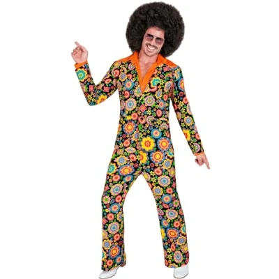 Afbeelding van WIDMANN 18703 kostuum Uomo HIPPIE FIORI GRANDI L #1870
