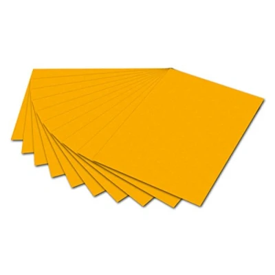 Afbeelding van Folia Papier Hobbypapier Fotokarton 50x70cm 300g Donkergeel 10 stuks