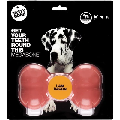 Afbeelding van TastyBone Mega Bacon Hond Kauwspeelgoed Vegan Kluif Nylabone