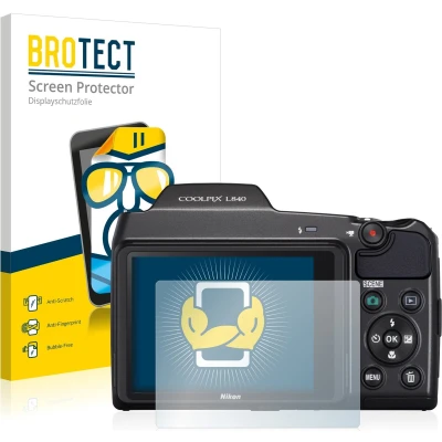 Afbeelding van BROTECT Screenprotector voor Nikon Coolpix L840 Folie Beschermfolie transparant (2 Stuks)