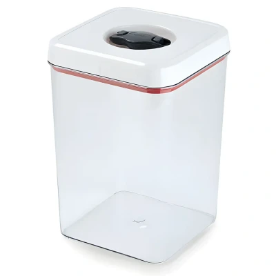 Afbeelding van Zyliss Twist &amp; Seal Vershouddoos 4 Liter Transparant Rood Vershouddozen