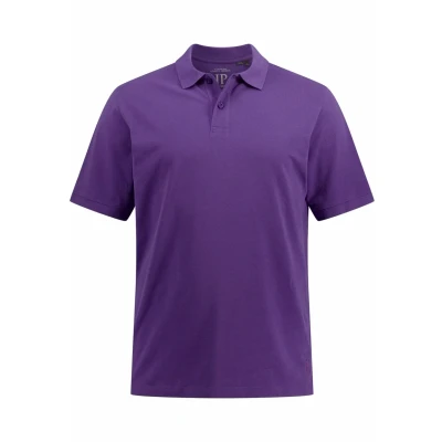 Afbeelding van JP 1880, Heren grote maten, poloshirt, piqué, pruim, 6XL