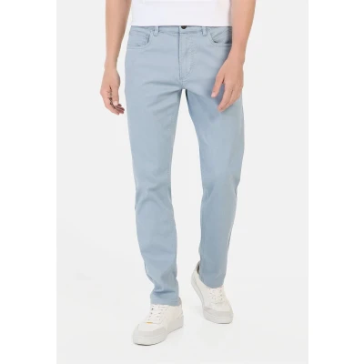 Afbeelding van camel active Regular Fit 5 pocket broek Maat menswear 35/30 Lichtblauw