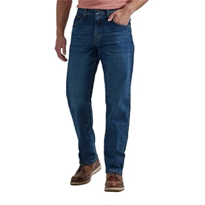 Afbeelding van Wrangler Authentics Men&#039;s Big &amp; Tall Relaxed Fit Jean, Flex Dark, 52x32