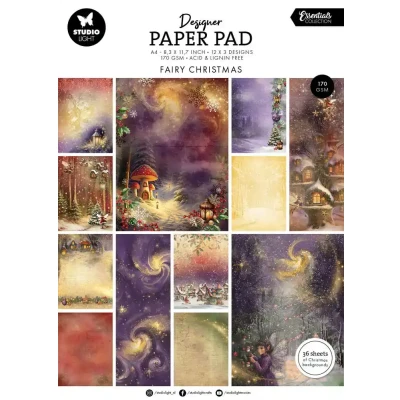 Afbeelding van Designer Paper Pad Fairy Christmas Essentials nr.337