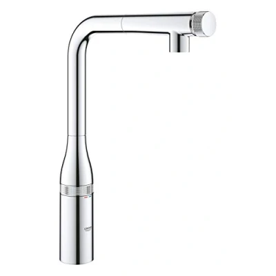 Afbeelding van Grohe essence smartcontrol keukenmengkraan l uitloop met uittrekbare mousseur chroom 31615000