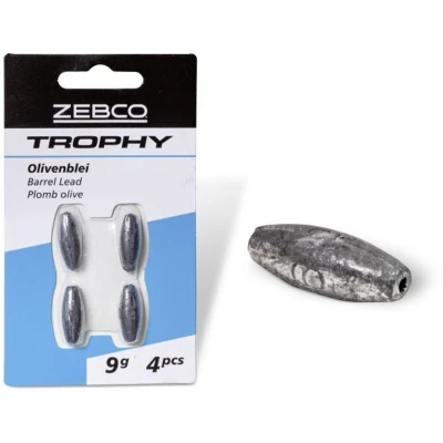 Afbeelding van Zebco Trophy Barrel Lead Maat : 6g (6 pcs)