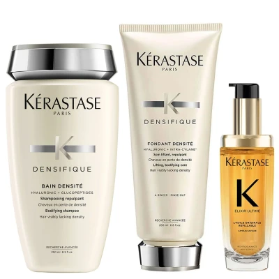 Afbeelding van Kérastase Densifique Shampoo + Conditioner Elixir Ultime L&#039;Huile Originale Haarolie Voordeelset Voller Haar