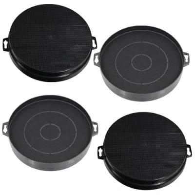 Afbeelding van SPARES2GO Carbon Charcoal Vent Filter voor Smeg K2 Cooker Extractor Hood (Pack van 4)