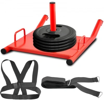 Afbeelding van Krachtsportslede met gewatteerde verzwaarde weerstand Crossfit Hardlopen Voetbal Fitness Krachttraining Sledeweerstand Slee Slede gewichtslede