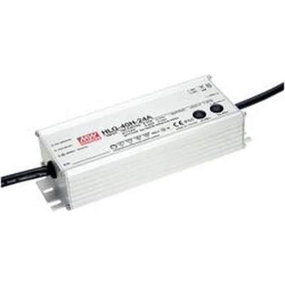 Afbeelding van Mean Well HLG 40H 12A LED driver, transformator Constante spanning, stroomsterkte 39 W 3.33 A 12 V/DC PFC schakeling, Overbelastingsbescherming,
