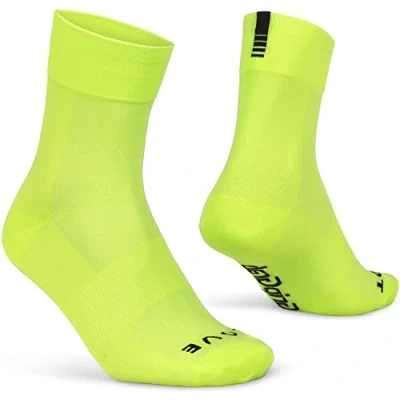 Afbeelding van GripGrab Lightweight SL Performance Zomer Fietssokken 1 Paar Coolmax Wielersport Sokken Regular Cut Geel Hi Vis Unisex Maat L (44 47)