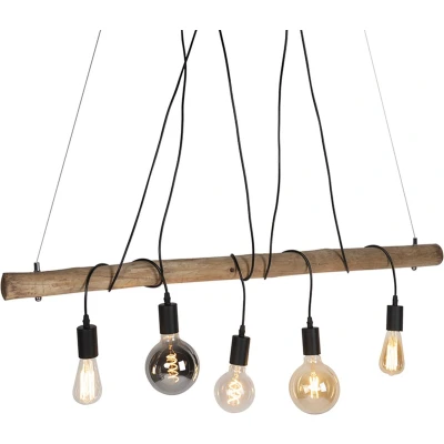 Afbeelding van Paul Neuhaus dami Hanglamp 5 lichts L 119 cm Bruin