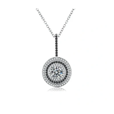Afbeelding van N3 Collecties 925 Sterling Zilveren Vrouwen Ketting Sieraden Ronde Zwarte Hangers