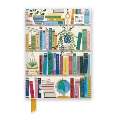 Afbeelding van Flame Tree Blank Notebooks Georgia Breeze: Bookshelves (Foiled Journal)
