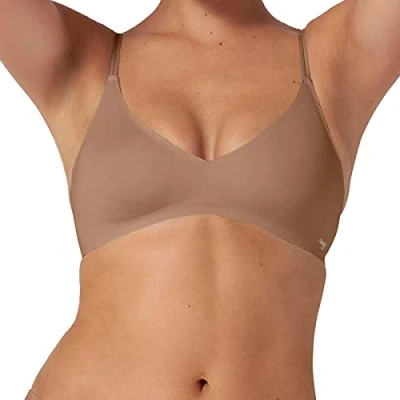 Afbeelding van Sloggi Dames Body Adapt Soft Bra Beugelloze beha, ondoorzichtig, Nostalgisch bruin, M Grote maten