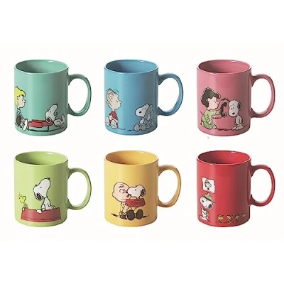 Afbeelding van Excelsa Brunch Time Mok Set van 6 Snoopy