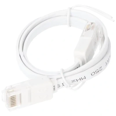 Afbeelding van Goobay CAT 6 Flat Patch Cable, U/UTP, white 0.5 m