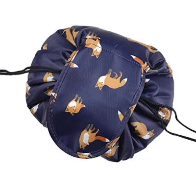 Afbeelding van make up tas, ONEGenug uptas, one step organizer tas voor Lazy dames zwart
