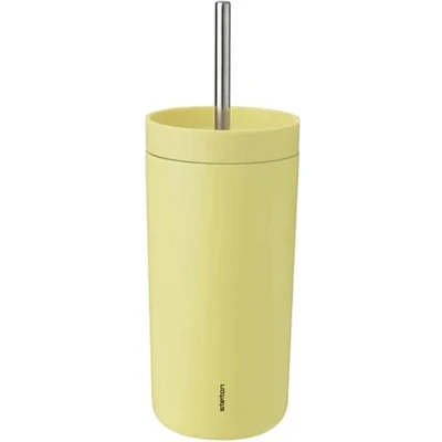 Afbeelding van Stelton To Go Sip thermosbeker met rietje 0,4 L Laevis