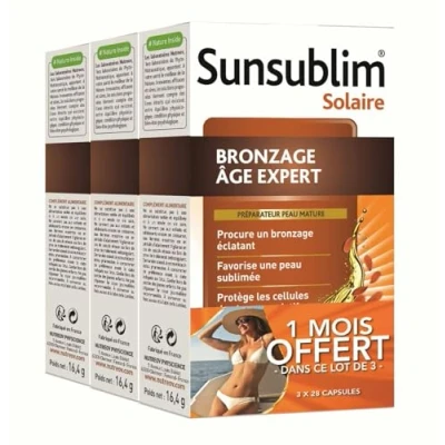 Afbeelding van Nutreov Sunsublim Tanning Age Expert Verpakking van 3 x 28 Capsules
