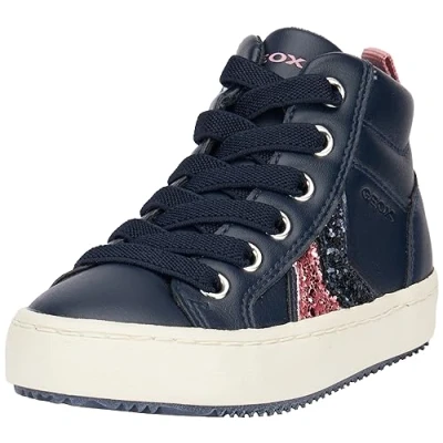 Afbeelding van Geox Meisje J Kalispera Girl B Sneakers, Navy Dk Pink, 26 EU