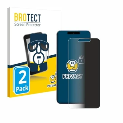 Afbeelding van BROTECT (2 Stuks) Privacy Schermbeschermer voor Oukitel P1 [Anti Spy, Screen Protector, Blue Light Filter]