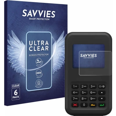 Afbeelding van Savvies Screenprotector voor Shopify WisePad 3 Folie Beschermfolie transparant (6 Stuks)