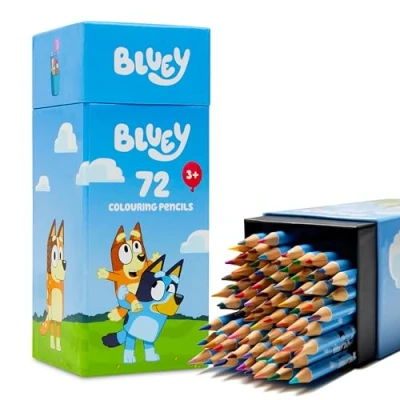 Afbeelding van Bluey Kleurpotloden voor kinderen 72 potloden kleurdoos kleurset vanaf 3 jaar, geschenken