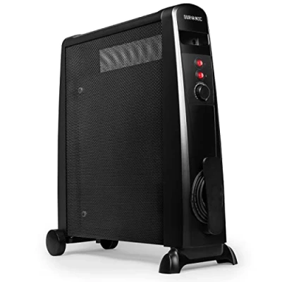 Afbeelding van Duronic HV101 Elektrische radiator met Mica panelen, 2500 W, milieuvriendelijke verwarming in 1 min instelbare thermostaat, automatische uitschakeling, 3 standen, olievrij