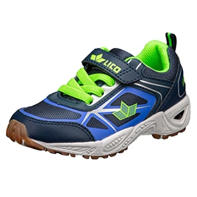 Afbeelding van Lico Salford VS Jongens VS, Marineblauw/blauw/limoen, 40 EU