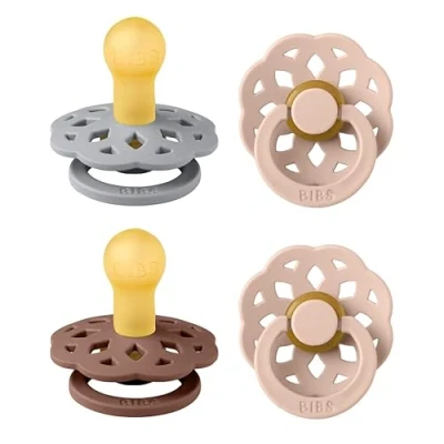 Afbeelding van BIBS Boheme Speen verpakking van 4 stuks. BPA vrij, Ronde speen. Natuurlijk rubberlatex, Gemaakt in Denemarken. Maat 1 (Verpakking stuks), Woodchuck Mix