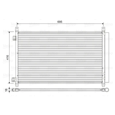 Afbeelding van Valeo Airco condensor 822611
