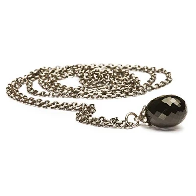 Afbeelding van Trollbeads TAGFA 00004 Ketting Fantasy zilver/onix zilverkleurig zwart 90 cm
