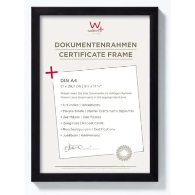 Afbeelding van walther+ design JK 130 B Wissellijst Papierformaat: 20 x 15 cm Zwart